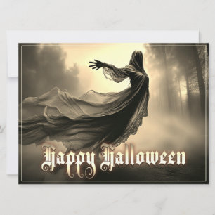 Fantasma Femenina Negra en Infierno - Halloween