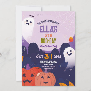 Fantasma Halloween Fantasma Invitación a los niños