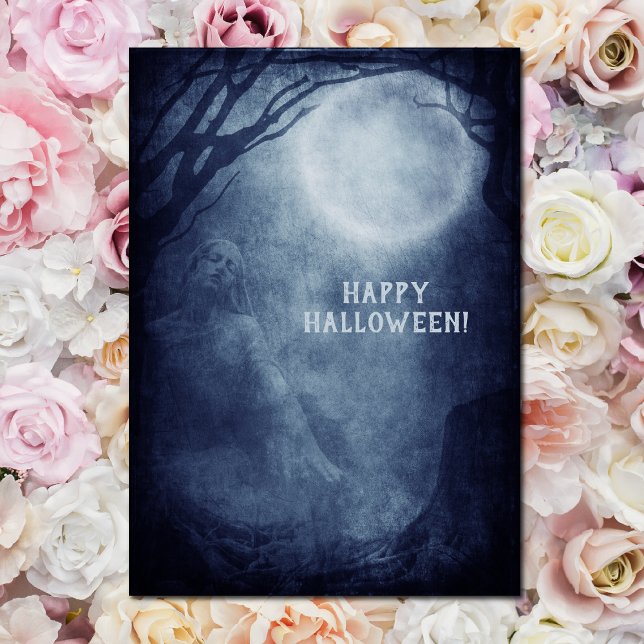 Fantasma Halloween Fantasma Luna Llena de noche (Subido por el creador)