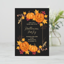 Fantasma Halloween Pumpkin Party Invitación