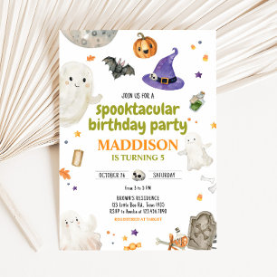Fantasma Invitación a fiesta de cumpleaños de Hall