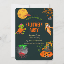 Fantasma Invitación a la fiesta de Halloween