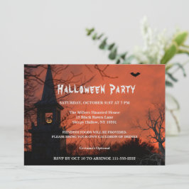 Fantasma Invitación a la fiesta de Halloween