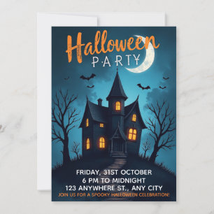 Fantasma Invitación a la fiesta de Halloween