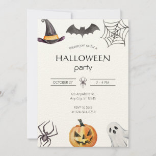 Fantasma Invitación a la fiesta de Halloween
