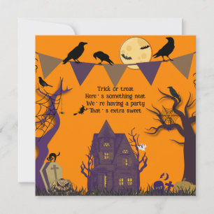 Fantasma Invitación a la fiesta de Halloween