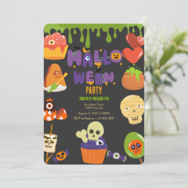 Fantasma Invitación a la fiesta de Halloween