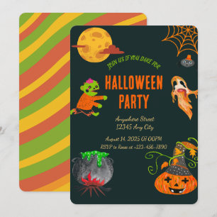 Fantasma Invitación a la fiesta de Halloween