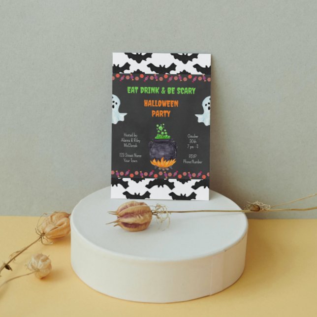 Fantasma Invitación a la fiesta de Halloween (Subido por el creador)