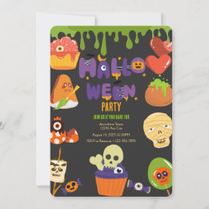 Fantasma Invitación a la fiesta de Halloween