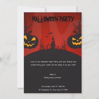 Fantasma Invitación a la fiesta de Halloween