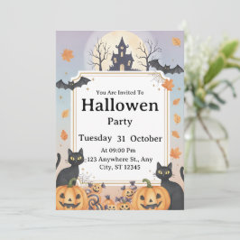 Fantasma Invitación a la fiesta de Halloween | Tex
