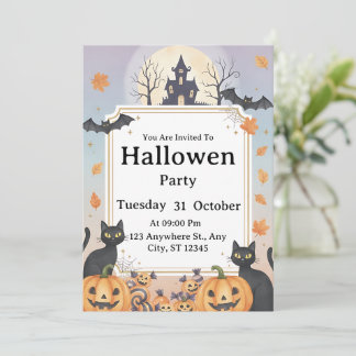Fantasma Invitación a la fiesta de Halloween | Tex