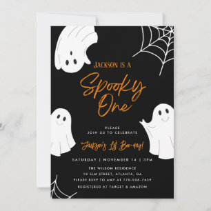 Fantasma Invitación de primer cumpleaños de un fan