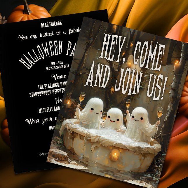 Fantasma Jacuzzi Presupuesto Invitación a Hallowee (Subido por el creador)