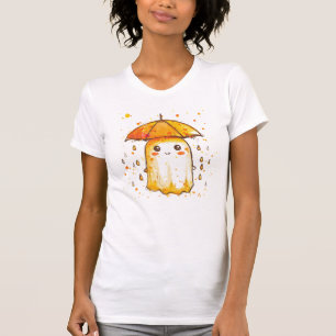 Fantasma lindo con camiseta paraguas - Kawaii Spoo