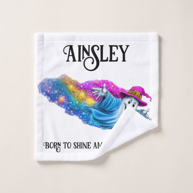 Fantasma mágico y estrellas (Toallita)