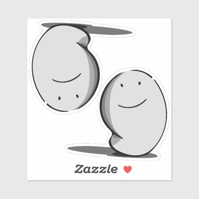 fantasma móvil - 2 diseños en un pegatina (Hoja)