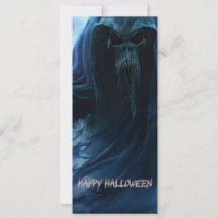 Fantasma negro en un paisaje infernal - Halloween