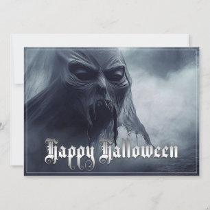 Fantasma negro en un paisaje infernal - Halloween