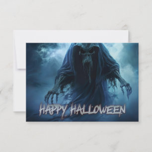 Fantasma negro en un paisaje infernal - Halloween