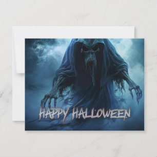 Fantasma negro en un paisaje infernal - Halloween