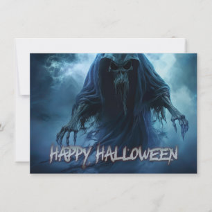 Fantasma negro en un paisaje infernal - Halloween