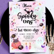 Fantasma Primera invitación de cumpleaños de Hallo