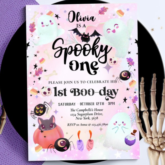 Fantasma Primera invitación de cumpleaños de Hallo (Subido por el creador)