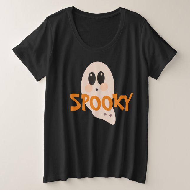 Fantasma Retro de Halloween Espeluznante  (Anverso del diseño)