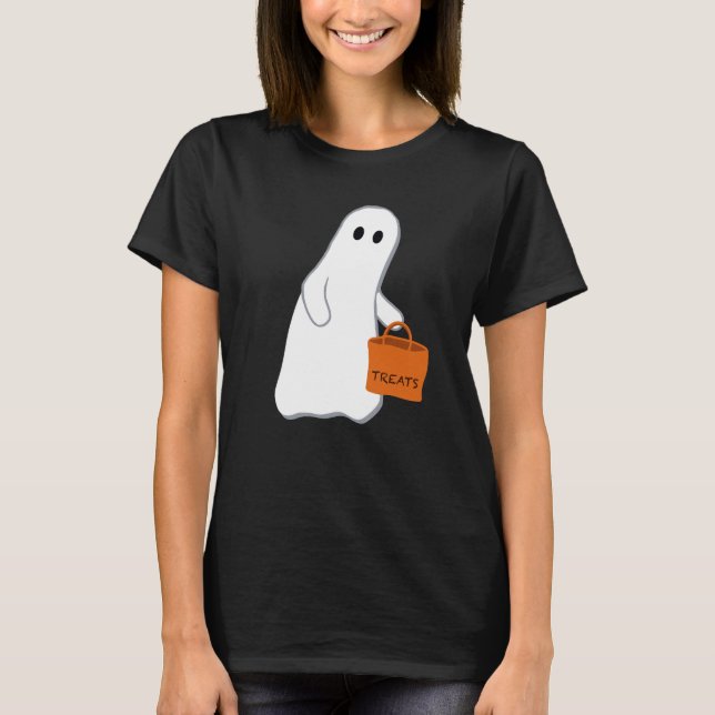 Fantasma suave con camiseta de la bolsa de la trat (Anverso)