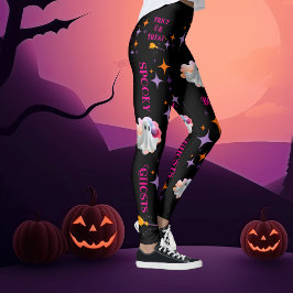 Fantasmas coloridos Leggings de Halloween