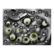 Fantasmas de Eyeball Creepy Arte Gótico De Hallowe