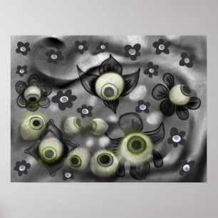 Fantasmas de Eyeball Creepy Arte Gótico De Hallowe