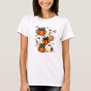 Fantasmas de Halloween y camisetas de calabazas