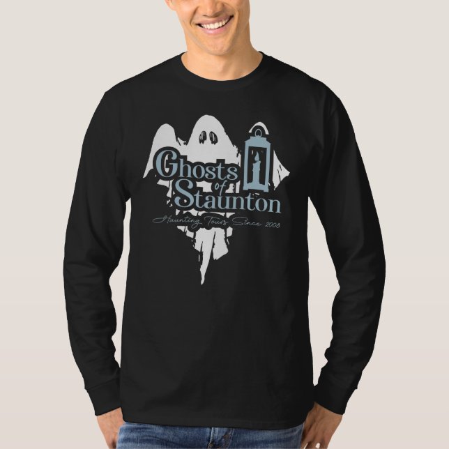 Fantasmas de la camiseta de larga manga masculina  (Anverso)