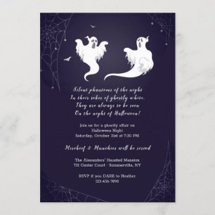 Fantasmas de la invitación de Halloween