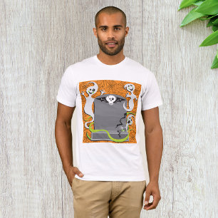 Fantasmas en una camiseta de hombres de piedra