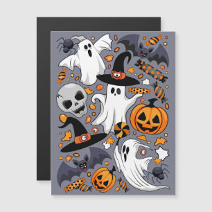 Fantasmas espeluznantes y monstruos lindos