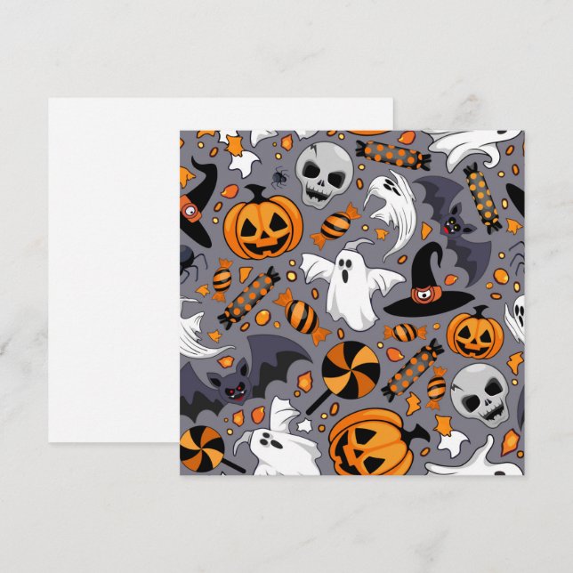 Fantasmas fantasmagóricos y adorables monstruos ad (Anverso / Reverso)