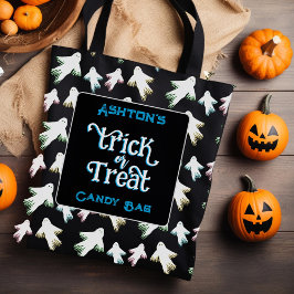 Fantasmas Halloween Trick o Trate Bolsa Personaliz