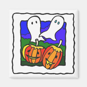 "Fantasmas, imán del refrigerador de Halloween de