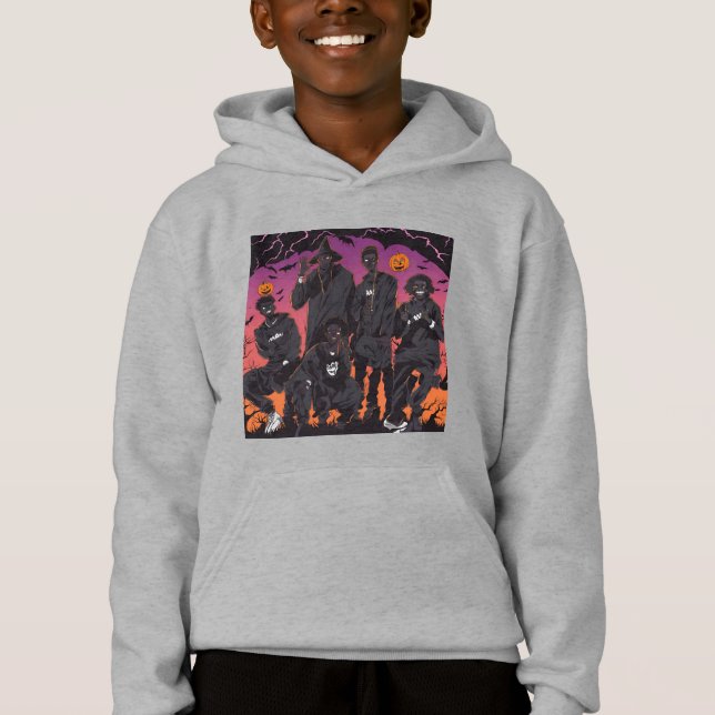 Fantasmas y desvanecimientos Halloween Negro (Anverso)