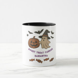 Fantasmosa taza de Halloween - Boos, batas y trata