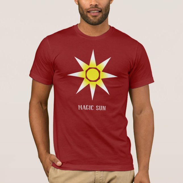 Fantástica Camiseta del Sol Mágico Feliz (Anverso)