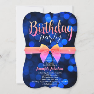 Fantástica invitación a Fiesta de Bday por las bur