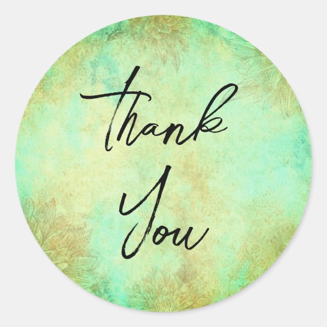 Fantásticas gracias pegatinas (Anverso)