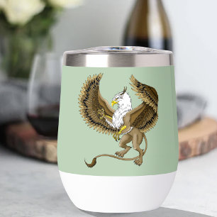 Fantástico Grifo Marrón Majestuoso Griffin Mitológ
