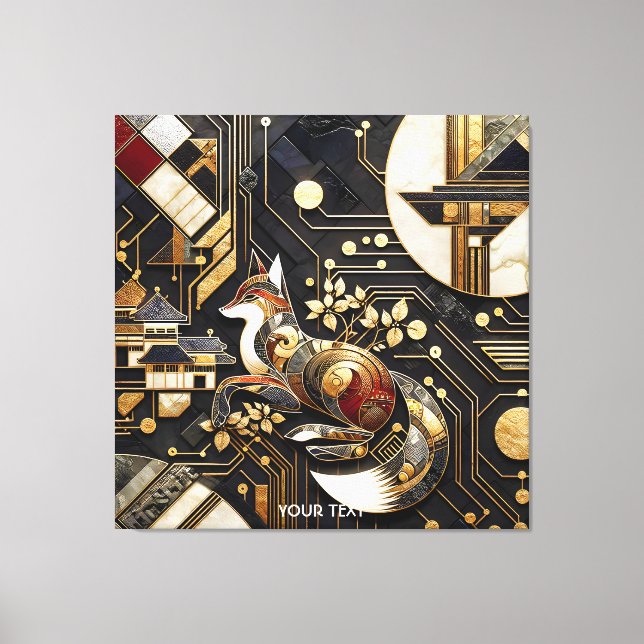 Fantasy Cute Resumen Arte Fox (Anverso)