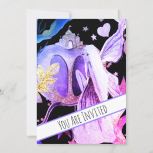 *~ Fantasy Fairy Castle Invitación Baby Shower